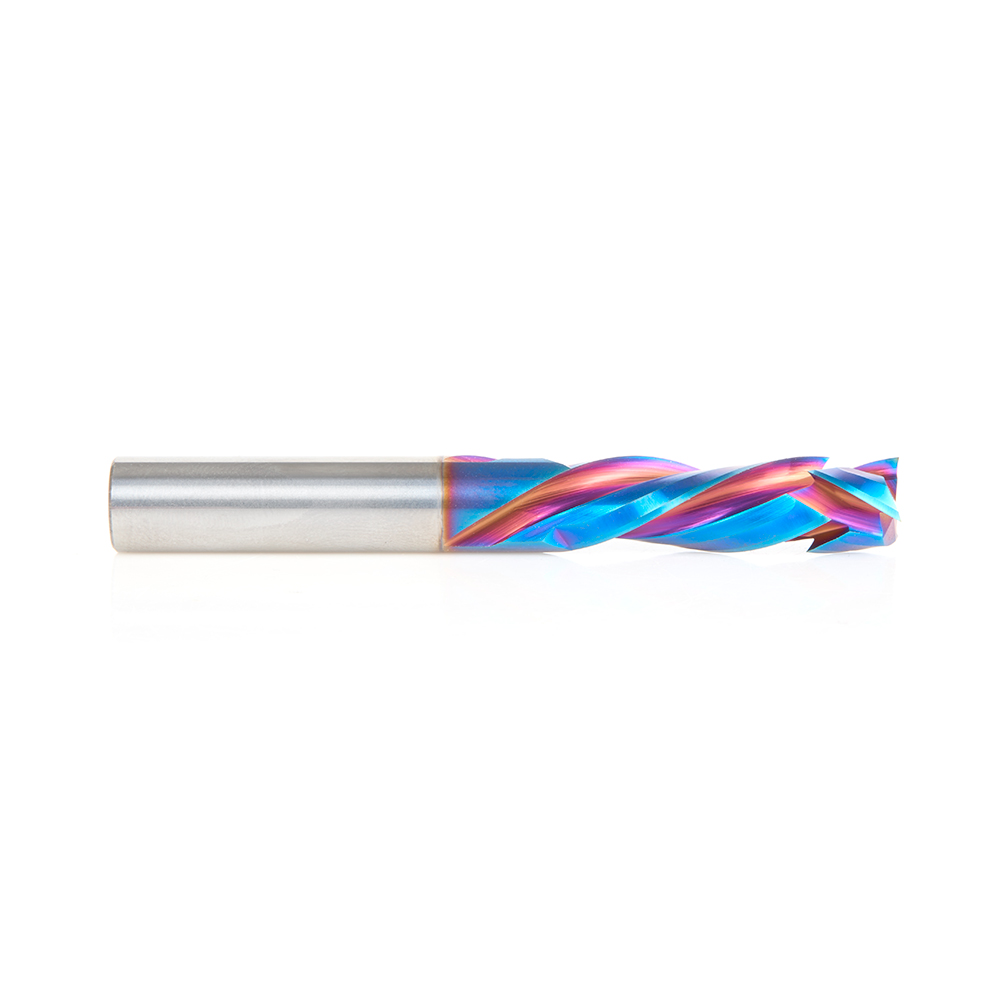 Amana 46031-K CNC Solid Carbide Spektra, Extreme Tool Life Coated Compression Spiral 3 Flute x 3/8 Dia x 1-1/4 x 3/8 Shank