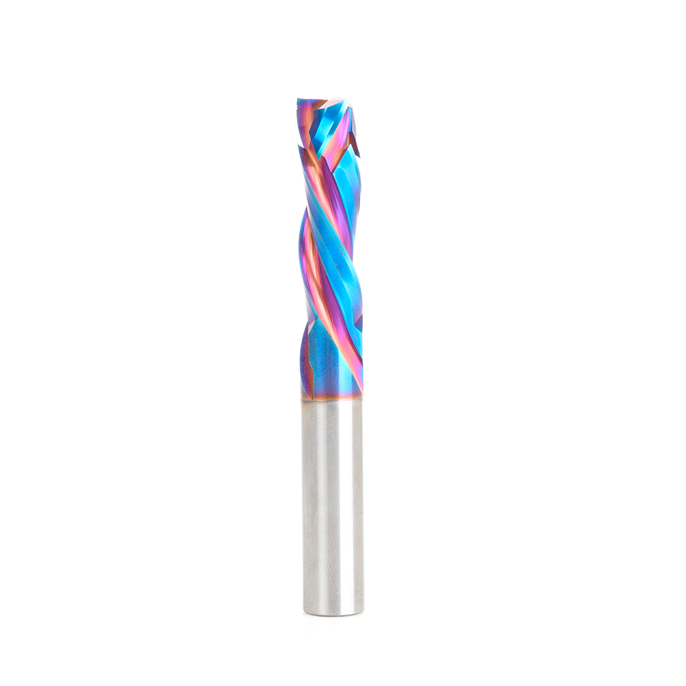 Amana 46031-K CNC Solid Carbide Spektra, Extreme Tool Life Coated Compression Spiral 3 Flute x 3/8 Dia x 1-1/4 x 3/8 Shank