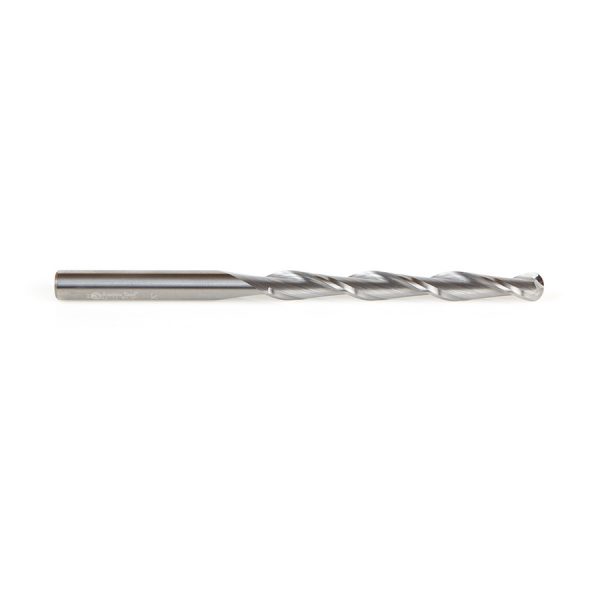 Amana 46032 Solid Carbide CNC Foam Cutting Up-Cut Ball End Spiral 1/4 Dia x 2-1/4 x 1/4 Shank x 4 Inch Long Router Bit