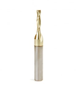 Amana 46040 Solid Carbide Up-Cut Spiral 1/8 Dia x 1/2 x 1/4 Shank x 2 Inch Long Composite, Fiberglass & Phenolic Cutting ZrN Coated Router Bit