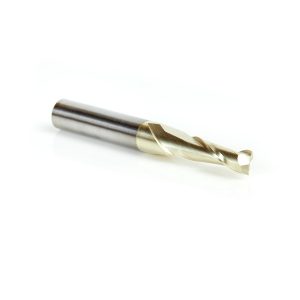 Amana 46042 Solid Carbide Up-Cut Spiral 3/16 Dia x 5/8 x 1/4 Shank x 2 Inch Long Composite, Fiberglass & Phenolic Cutting ZrN Coated Router Bit