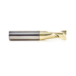Amana 46047 Solid Carbide Up-Cut Spiral 1/2 Dia x 3/4 x 1/2 Shank x 3 Inch Long Composite, Fiberglass & Phenolic Cutting ZrN Coated Router Bit