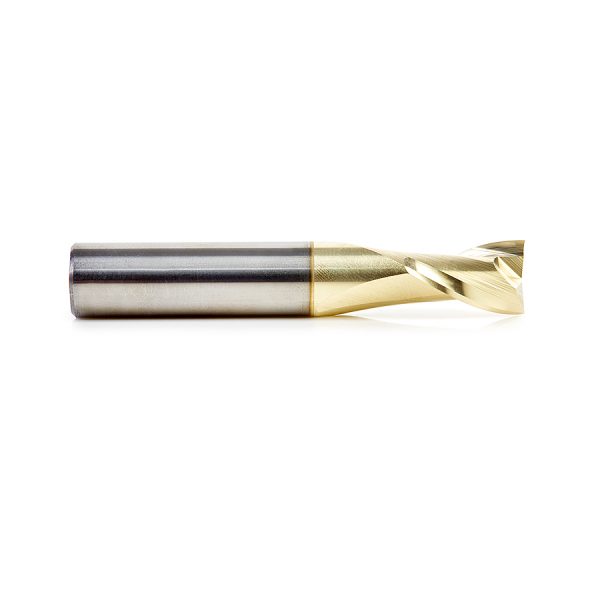 Amana 46047 Solid Carbide Up-Cut Spiral 1/2 Dia x 3/4 x 1/2 Shank x 3 Inch Long Composite, Fiberglass & Phenolic Cutting ZrN Coated Router Bit