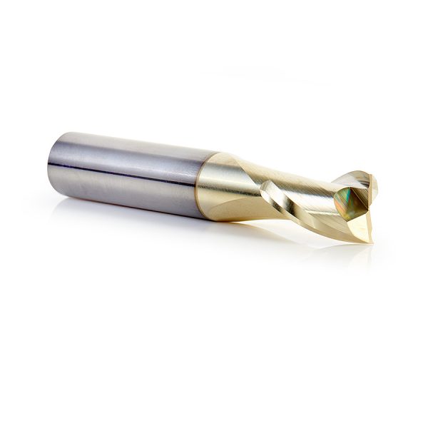Amana 46047 Solid Carbide Up-Cut Spiral 1/2 Dia x 3/4 x 1/2 Shank x 3 Inch Long Composite, Fiberglass & Phenolic Cutting ZrN Coated Router Bit