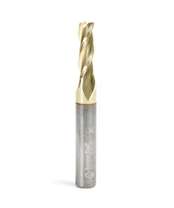 Amana 46092 Solid Carbide Up-Cut Spiral 3/16 Dia x 5/8 x 1/4 Shank x 2-1/2 Inch Long Composite, Fiberglass & Phenolic Cutting ZrN Coated Router Bit