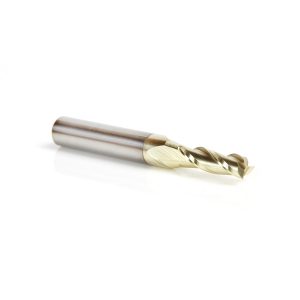Amana 46092 Solid Carbide Up-Cut Spiral 3/16 Dia x 5/8 x 1/4 Shank x 2-1/2 Inch Long Composite, Fiberglass & Phenolic Cutting ZrN Coated Router Bit