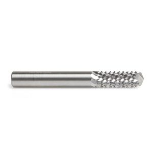 Amana 46098 Solid Carbide Medium Burr with 135 Degree Drill Point Fiberglass and Composite Cutting 1/4 Dia x 3/4 x 1/4 Shank Router Bit