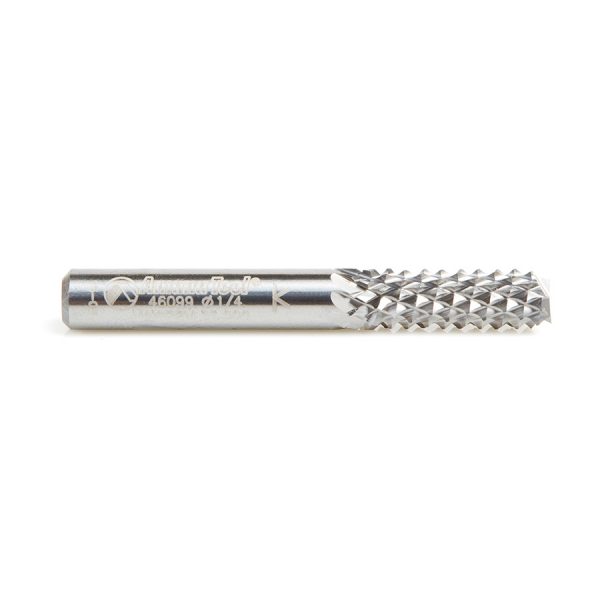 Amana 46099 End Mill Point Diamond Pattern Composite Cutting 1/4 Dia x 3/4 x 1/4 Inch Shank