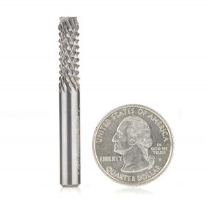 Amana 46099 End Mill Point Diamond Pattern Composite Cutting 1/4 Dia x 3/4 x 1/4 Inch Shank