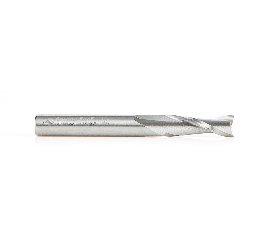 Amana 46102-S Solid Carbide Spiral Plunge 1/4 Dia x 3/4 x 1/4 Inch Shank Up-Cut