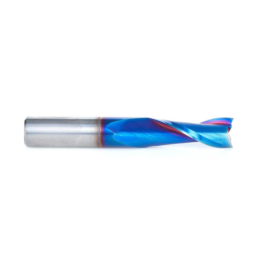 Amana 46103-K Solid Carbide Spektra, Extreme Tool Life Coated Spiral Plunge 3/8 Dia x 1 x 3/8 Inch Shank Up-Cut