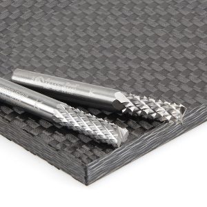 Amana 46087 End Mill Point Diamond Pattern Composite Cutting 1/8 Dia x 1/2 x 1/8 Inch Shank