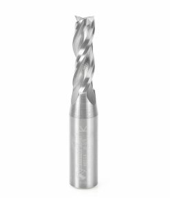 Amana 46114 Solid Carbide Spiral Plunge 3/8 Dia x 1-1/4 x 3/8 Inch Shank Up-Cut, 3-Flute