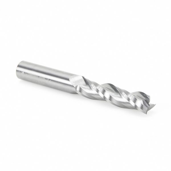Amana 46118 Solid Carbide Spiral Plunge 1/2 Dia x 2 Inch x 1/2 Shank Up-Cut, 3-Flute