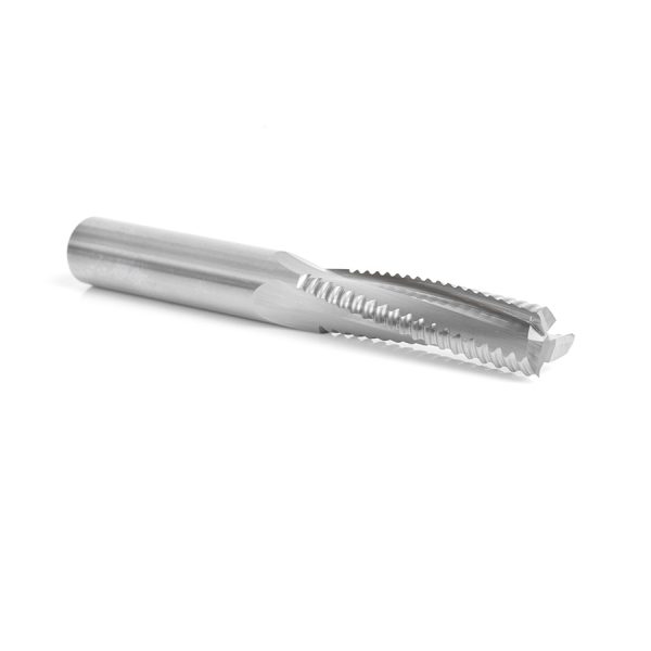 Amana 46126 CNC Solid Carbide Roughing Spiral 3 Flute Chipbreaker 1/2 Dia x 2 Inch x 1/2 Shank Up-Cut Router Bit