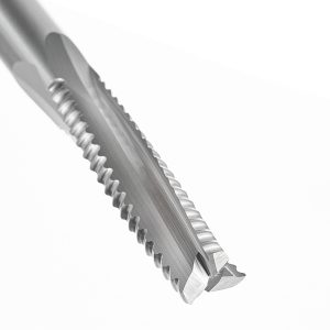 Amana 46126 CNC Solid Carbide Roughing Spiral 3 Flute Chipbreaker 1/2 Dia x 2 Inch x 1/2 Shank Up-Cut Router Bit