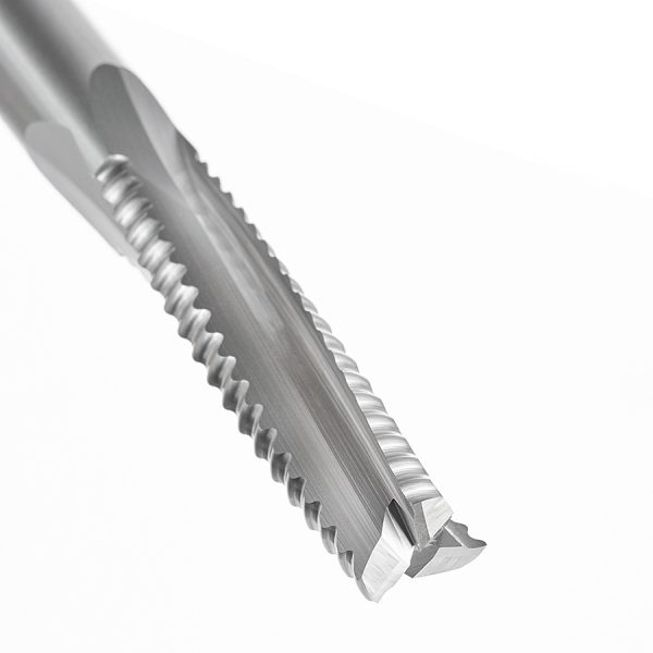 Amana 46126 CNC Solid Carbide Roughing Spiral 3 Flute Chipbreaker 1/2 Dia x 2 Inch x 1/2 Shank Up-Cut Router Bit