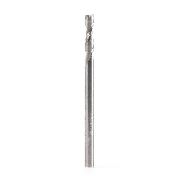 Amana 46127 Solid Carbide Spiral Plunge 1/8 Dia x 1/2 x 1/8 Shank x 2 Inch Long Up-Cut
