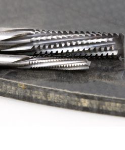 Amana 46133 Solid Carbide End Mill Point Roughing Spiral 6 Flute x 1/4 Dia x 1 x 1/4 Shank for Composite Materials