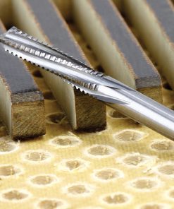 Amana 46133 Solid Carbide End Mill Point Roughing Spiral 6 Flute x 1/4 Dia x 1 x 1/4 Shank for Composite Materials