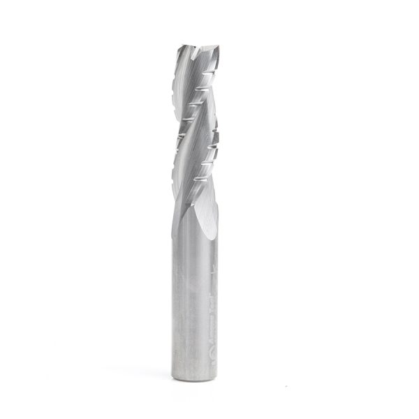 Amana 46134 CNC Solid Carbide Spiral Flute Roughing/Finishing with Chipbreaker 1/2 Dia x 1-5/8 x 1/2 Inch Shank Up-Cut, 3-Flute Router Bit
