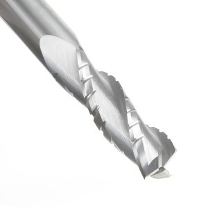 Amana 46134 CNC Solid Carbide Spiral Flute Roughing/Finishing with Chipbreaker 1/2 Dia x 1-5/8 x 1/2 Inch Shank Up-Cut, 3-Flute Router Bit