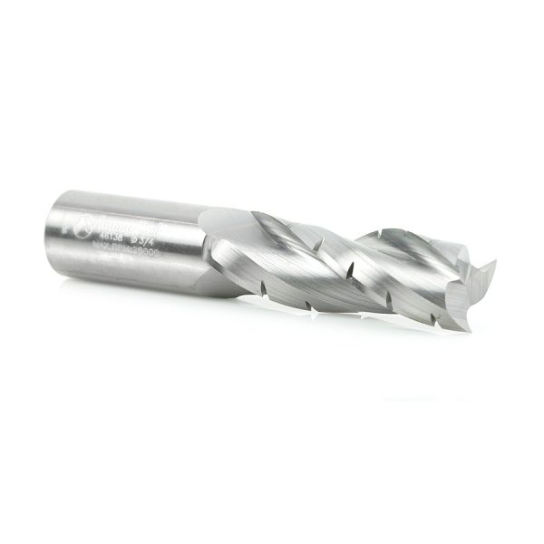 Amana 46138 CNC Solid Carbide Spiral Flute Roughing/Finishing with Chipbreaker 3/4 Dia x 2-1/4 x 3/4 Shank Up-Cut Router Bit