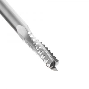 Amana 46141 CNC Solid Carbide Roughing Spiral 3 Flute Chipbreaker 1/4 Dia x 7/8 x 1/4 Inch Shank Up-Cut Router Bit