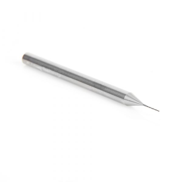 Amana 46143 Solid Carbide Spiral Plunge 1/64 Dia x 3/32 x 1/8 Shank x 2 Inch Long Up-Cut