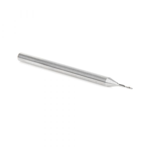 Amana 46145 Solid Carbide Spiral Plunge 1/32 Dia x 1/8 x 1/8 Shank x 2 Inch Long Up-Cut