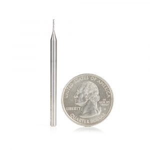 Amana 46145 Solid Carbide Spiral Plunge 1/32 Dia x 1/8 x 1/8 Shank x 2 Inch Long Up-Cut