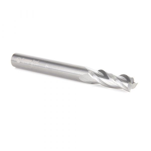 Amana 46149 Solid Carbide Spiral Plunge 1/4 Dia x 3/4 x 1/4 Inch Shank Up-Cut, 3-Flute