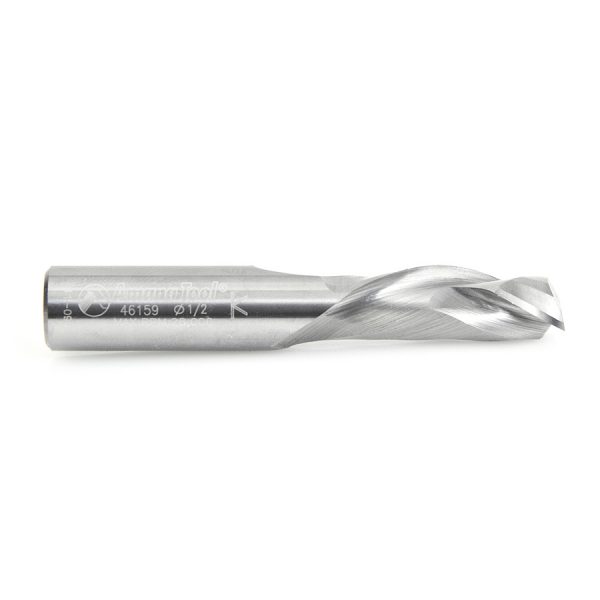 Amana 46159 CNC Solid Carbide Compression Spiral 1-Flute x 1/2 Dia x 1-1/4 x 1/2 Inch Shank