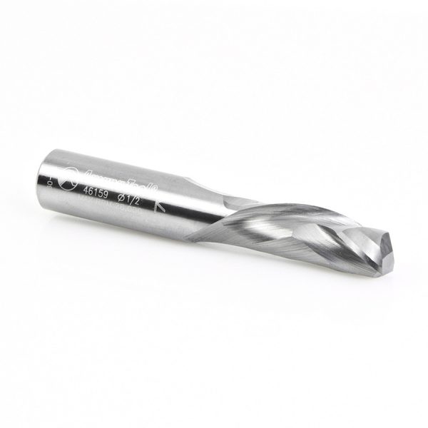 Amana 46159 CNC Solid Carbide Compression Spiral 1-Flute x 1/2 Dia x 1-1/4 x 1/2 Inch Shank