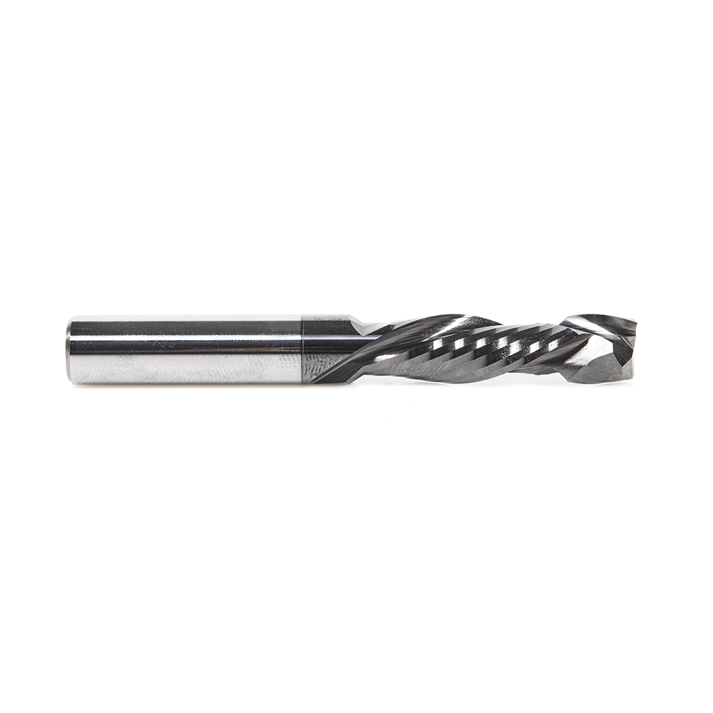 Amana 46172-DLC CNC Solid Carbide Compression Spiral Diamond-Like Carbon (DLC) Coated for Solid Wood 3/8 Dia x 1-1/4 Inch x 3/8 Shank