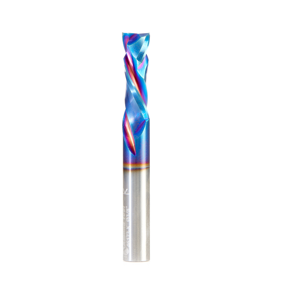 Amana 46173-K CNC Solid Carbide Spektra, Extreme Tool Life Coated Compression Spiral 3/8 Dia x 1-1/8 x 3/8 Inch Shank