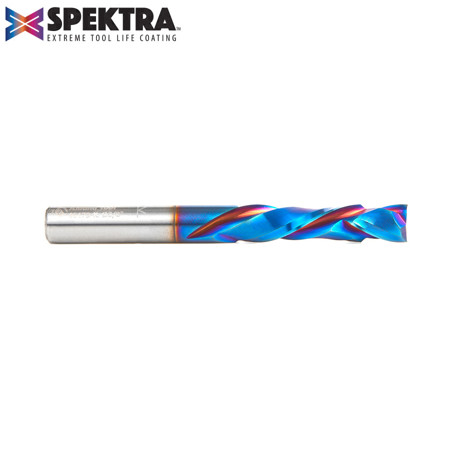 Amana 46179-K CNC Solid Carbide Spektra, Extreme Tool Life Coated Compression Spiral 3/8 Dia x 1-5/8 x 3/8 Shank