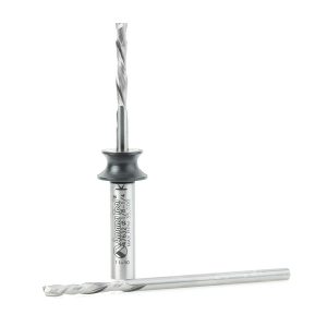 Amana 46184 Solid Carbide Compression 3-Pc. Set Including Two 46180 Compression Bits and One 47632 Router Adapter