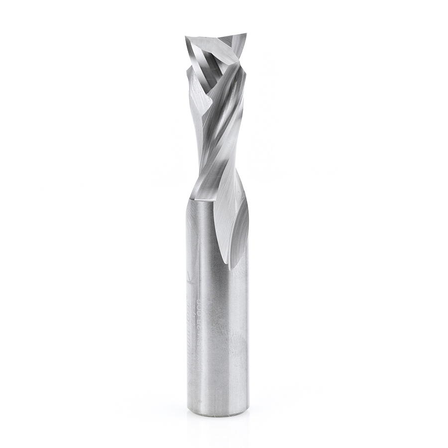 Amana 46188-LH CNC Solid Carbide Compression Spiral L/H x 1/2 Dia x 1-1/4 x 1/2 Inch Shank