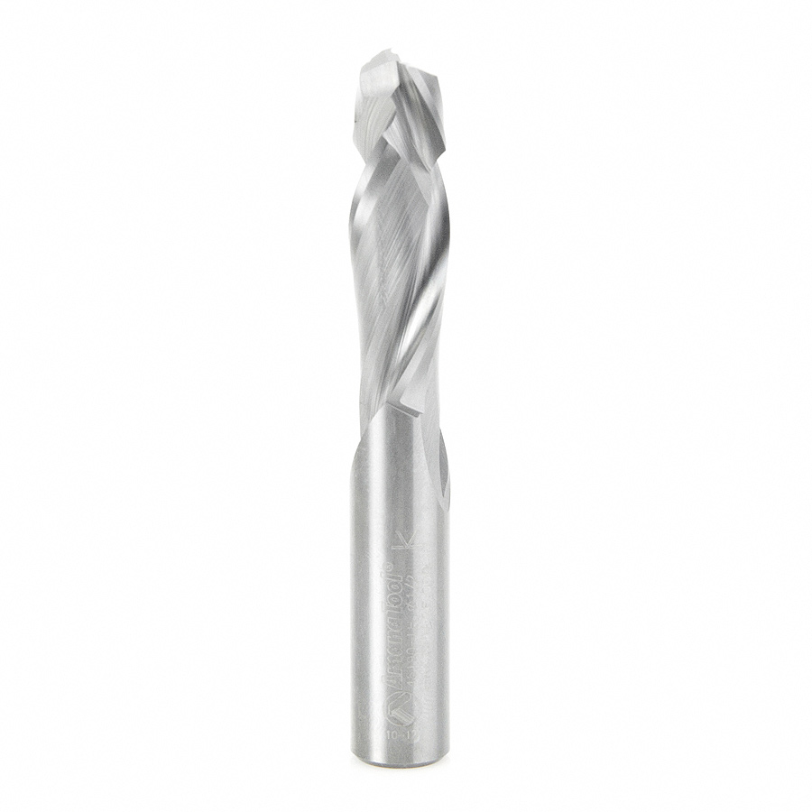 Amana 46190-LH CNC Solid Carbide Compression Spiral L/H x 1/2 Dia x 1-5/8 x 1/2 Inch Shank