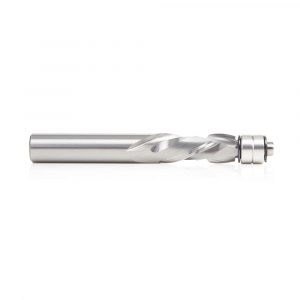 Amana 46192 Solid Carbide Compression Spiral 1/2 Dia x 1-1/4 x 1/2 Inch Shank with Double Ball Bearing