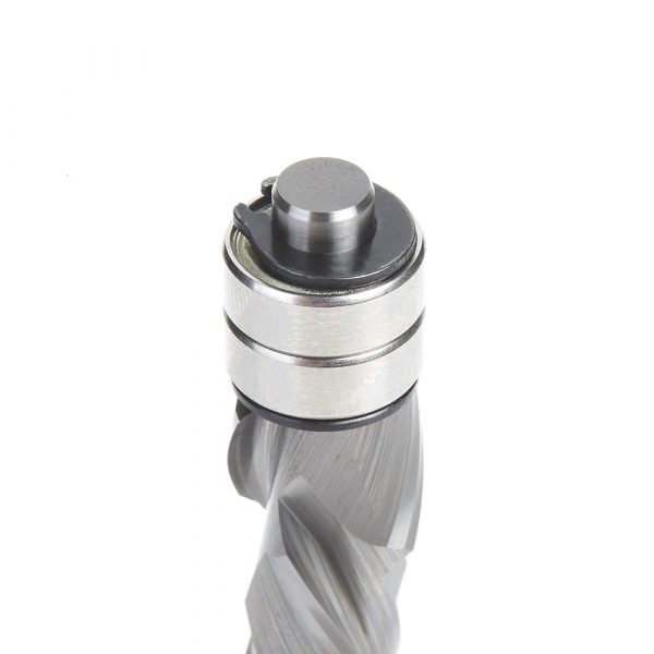 Amana 46192 Solid Carbide Compression Spiral 1/2 Dia x 1-1/4 x 1/2 Inch Shank with Double Ball Bearing
