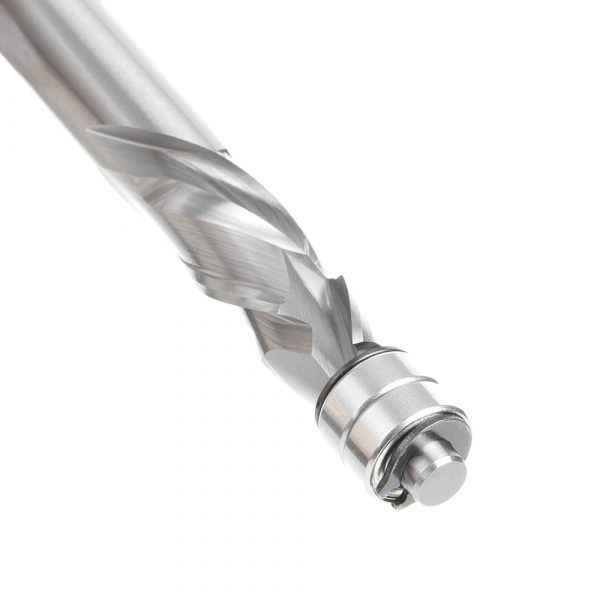 Amana 46192 Solid Carbide Compression Spiral 1/2 Dia x 1-1/4 x 1/2 Inch Shank with Double Ball Bearing