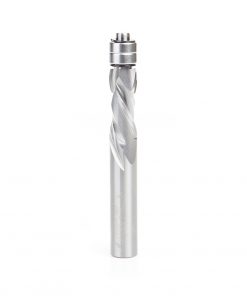 Amana 46192 Solid Carbide Compression Spiral 1/2 Dia x 1-1/4 x 1/2 Inch Shank with Double Ball Bearing