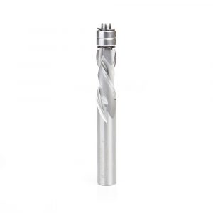 Amana 46192 Solid Carbide Compression Spiral 1/2 Dia x 1-1/4 x 1/2 Inch Shank with Double Ball Bearing