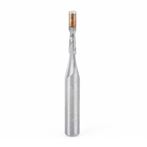 Amana 46196 Solid Carbide UltraTrim Spiral 1/8 Dia x 3/8 x 1/4 Inch Shank with Brass Pilot Guide Up-Cut