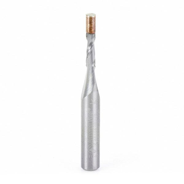 Amana 46196 Solid Carbide UltraTrim Spiral 1/8 Dia x 3/8 x 1/4 Inch Shank with Brass Pilot Guide Up-Cut