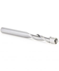 Amana 46197 Solid Carbide UltraTrim Spiral 1/4 Dia x 1 Inch x 1/4 Shank with Double Ball Bearing Up-Cut