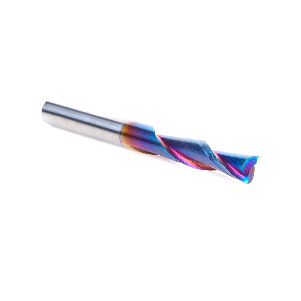 Amana 46202-K-LH Solid Carbide Spektra, Extreme Tool Life Coated Spiral Plunge L/H 1/4 Dia x 3/4 x 1/4 Inch Shank