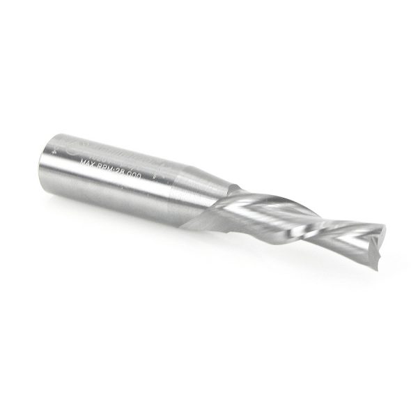 Amana 46204 Solid Carbide Spiral Plunge 3/8 Dia x 1-1/4 x 1/2 Inch Shank Down-Cut